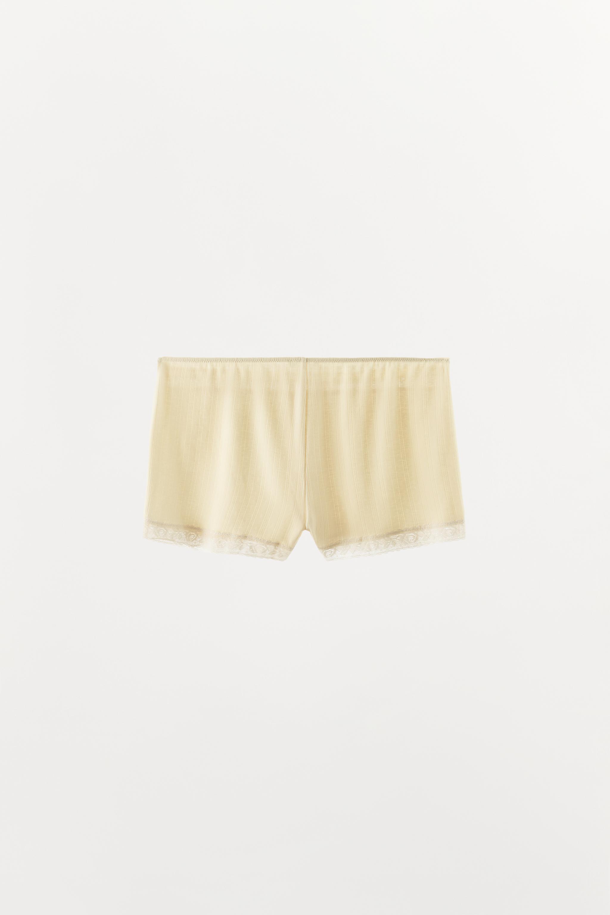 POINTELLE LACE SHORTS